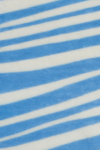 Kaschmir-Dreieckstuch Zebra Punk Vintage Blue White | PURSCHOEN