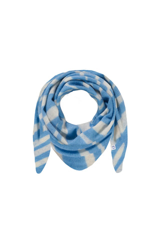 Kaschmir-Dreieckstuch Zebra Punk Vintage Blue White | PURSCHOEN